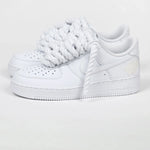 AIR FORCE WITH ROPE LACE WHITE (WHITE LACES)