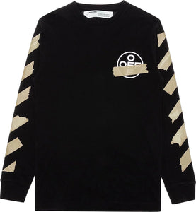 Off-White Tape Arrows Long Sleeve T-Shirt 'Black' Clothing