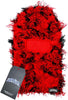 Red And Black Distressed Balaclava Face Mask Clothing