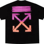 Off-White Marker Short-Sleeve Over Tee 'Black/Fuchsia' Clothing
