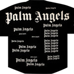Palm Angels Multi Logo Short-Sleeve T-Shirt 'Black' Clothing
