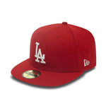 Los Angeles Dodgers 59FIFTY MLB Basic Scarlet/White Cap