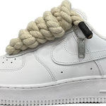 AIR FORCE WITH ROPE LACE WHITE