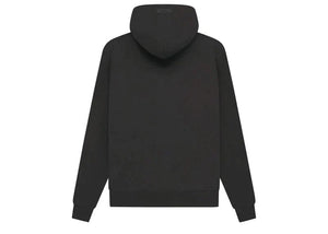 FEAR OF GOD ESSENTIALS WAFFLE RAGLAN HOODIE OFF BLACK CLOTHING